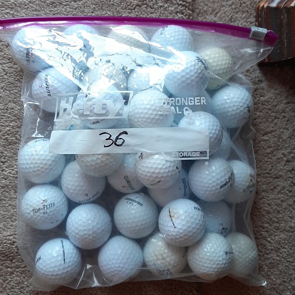 36 golf balls